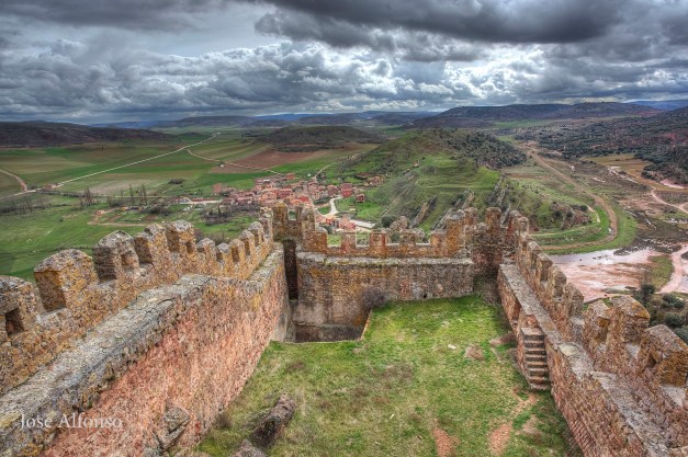 Abandoned castrle, Riba de Santiuste , Guadalajara, Spain