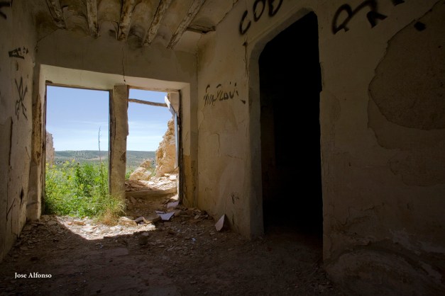 Oreja Village, Toledo, Spain. Abandoned building