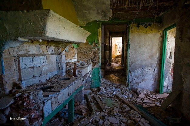 Oreja Village, Toledo, Spain. Abandoned building