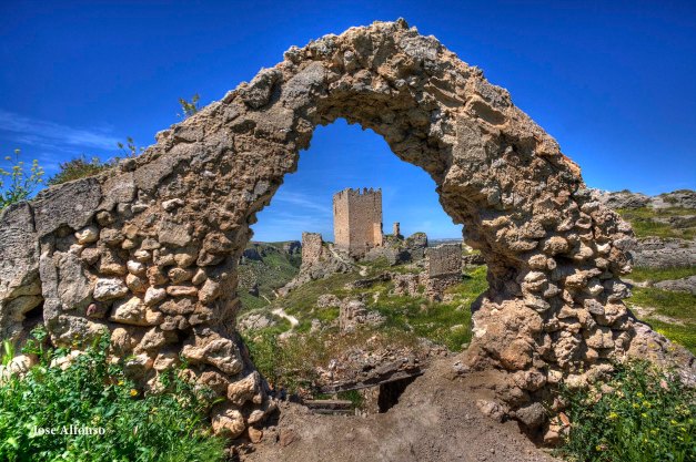Ruined castrle, Oreja, Toledo, Spain
