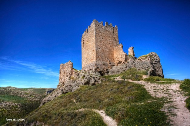 Ruined castrle, Oreja, Toledo, Spain