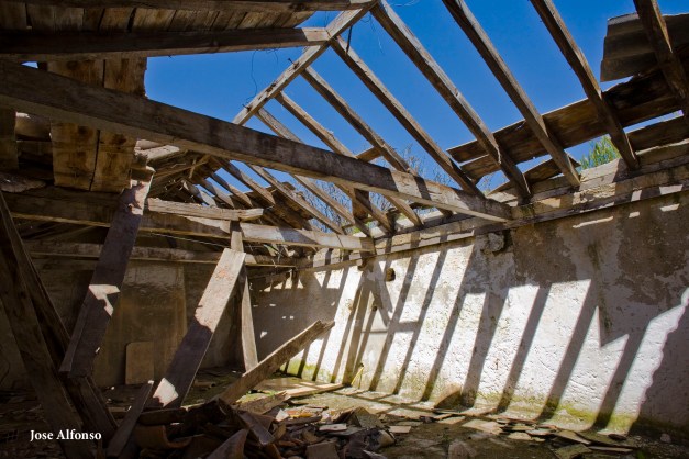 Oreja Village, Toledo, Spain. Abandoned building