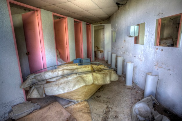 Bathroom, Abandoned water park