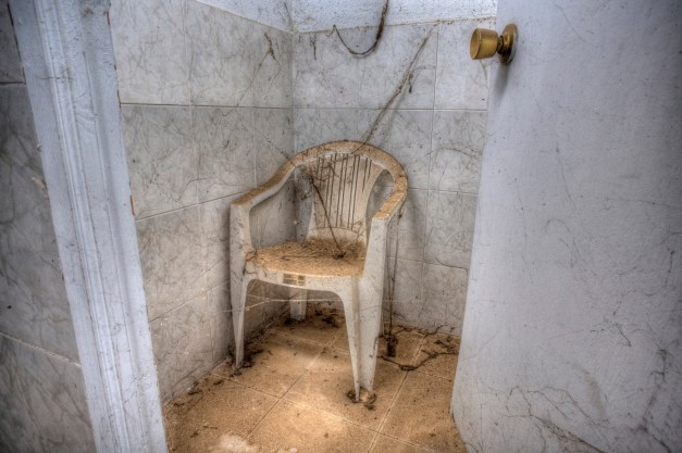 locker room,  Abandoned water park