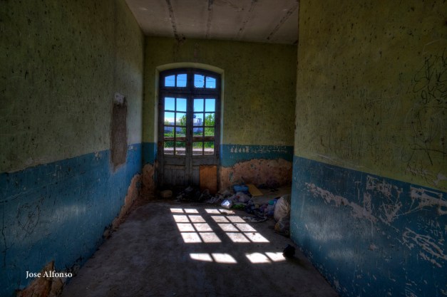 Abandoned train station.