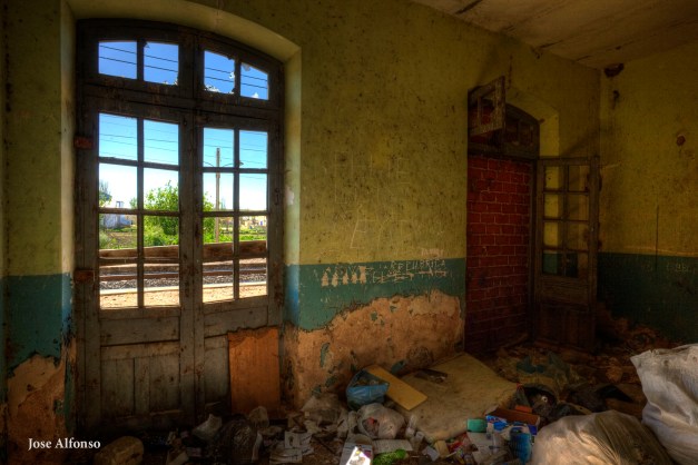 Abandoned train station.