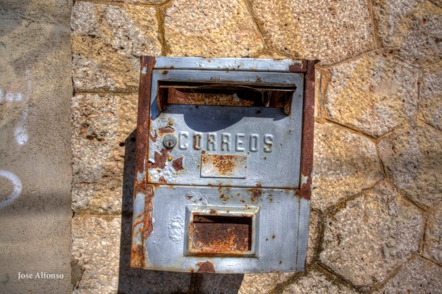 Mailbox post, Abandoned train station.