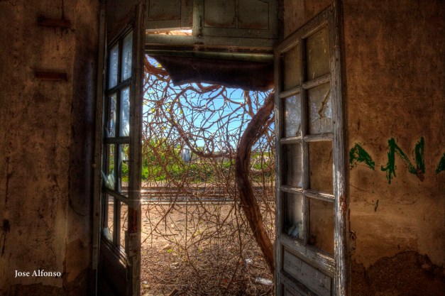 Abandoned train station.